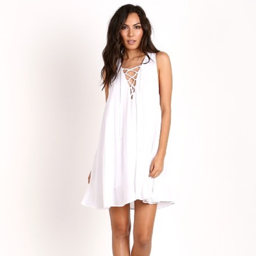Show Me Your MuMu Lace-Up Dress